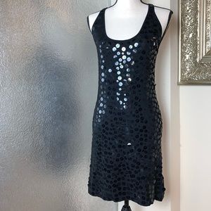 Twenty One Black sequin halter dress!